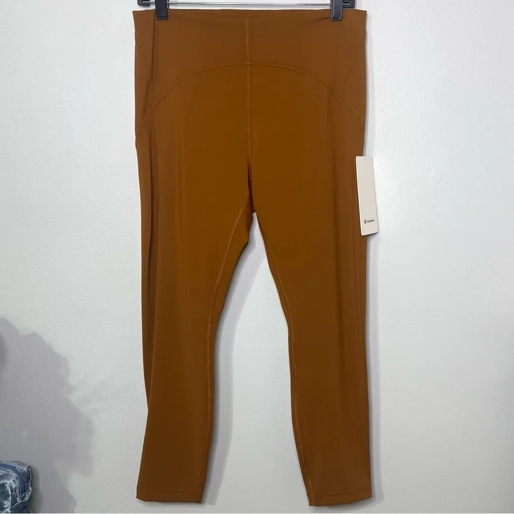 Lululemon Instill High Rise Tights Leggings Copper Brown 12 Nwt